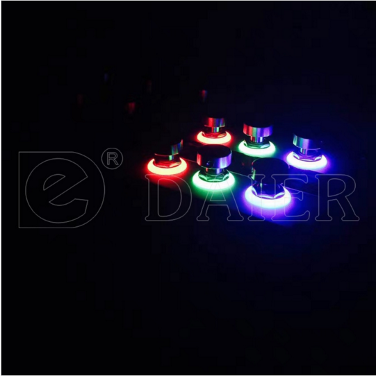 Guitar Pedal Knob 3PDT LED Illuminated Push Button Foot Switch